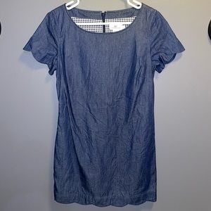 Vineyard Vines Chambray Scallop Dress